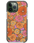 Retro Flowers Impact iPhone Case