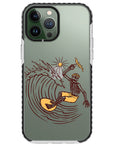 Surfing Skeleton Impact iPhone Case