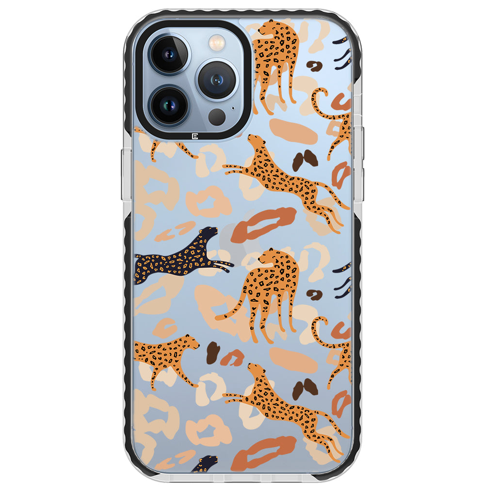 Abstract Leopard Impact iPhone Case