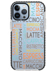 Coffee Names Impact iPhone Case