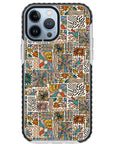 Spring Groovy Pattern Impact iPhone Case