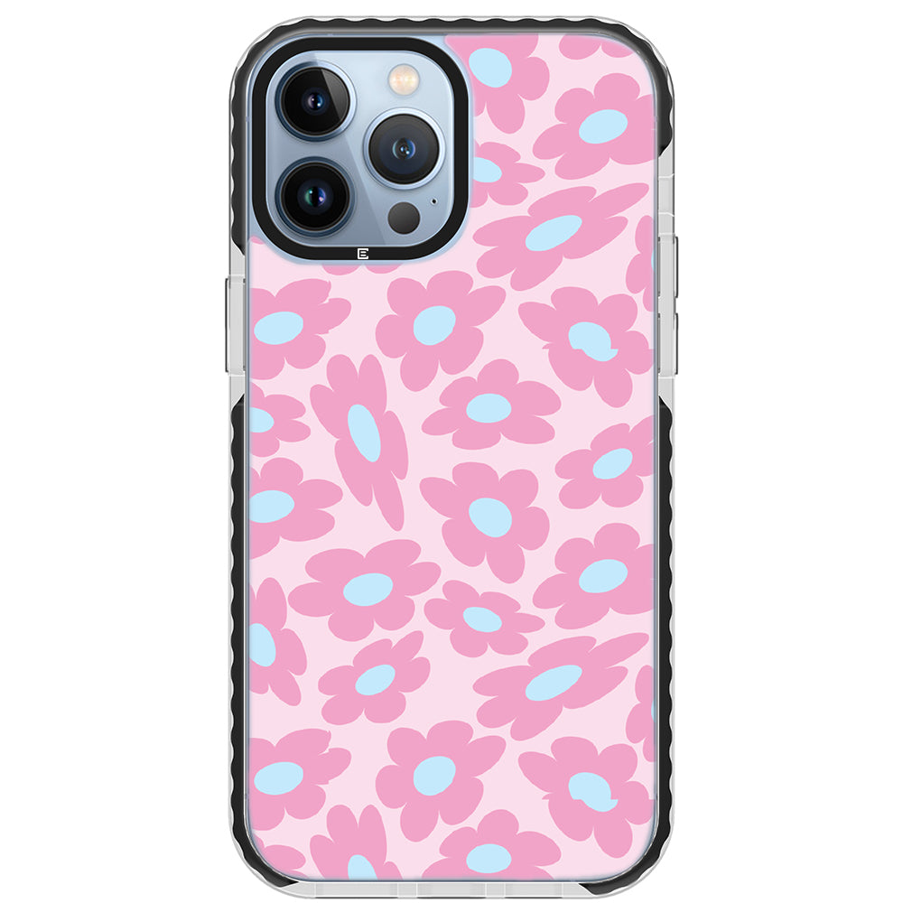 Pastel Warped Flower iPhone Case