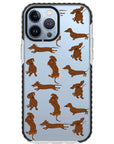 Baby Dachshund Collage Impact iPhone Case