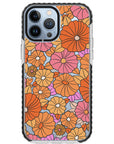 Retro Flowers Impact iPhone Case