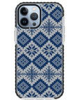 Ugly Sweater Blue White Impact iPhone Case