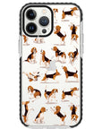 Beagle Hearts Impact iPhone Case