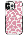 Pink Cow Print Pattern iPhone Case