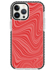 Psychedelic  Red Swirl iPhone Case