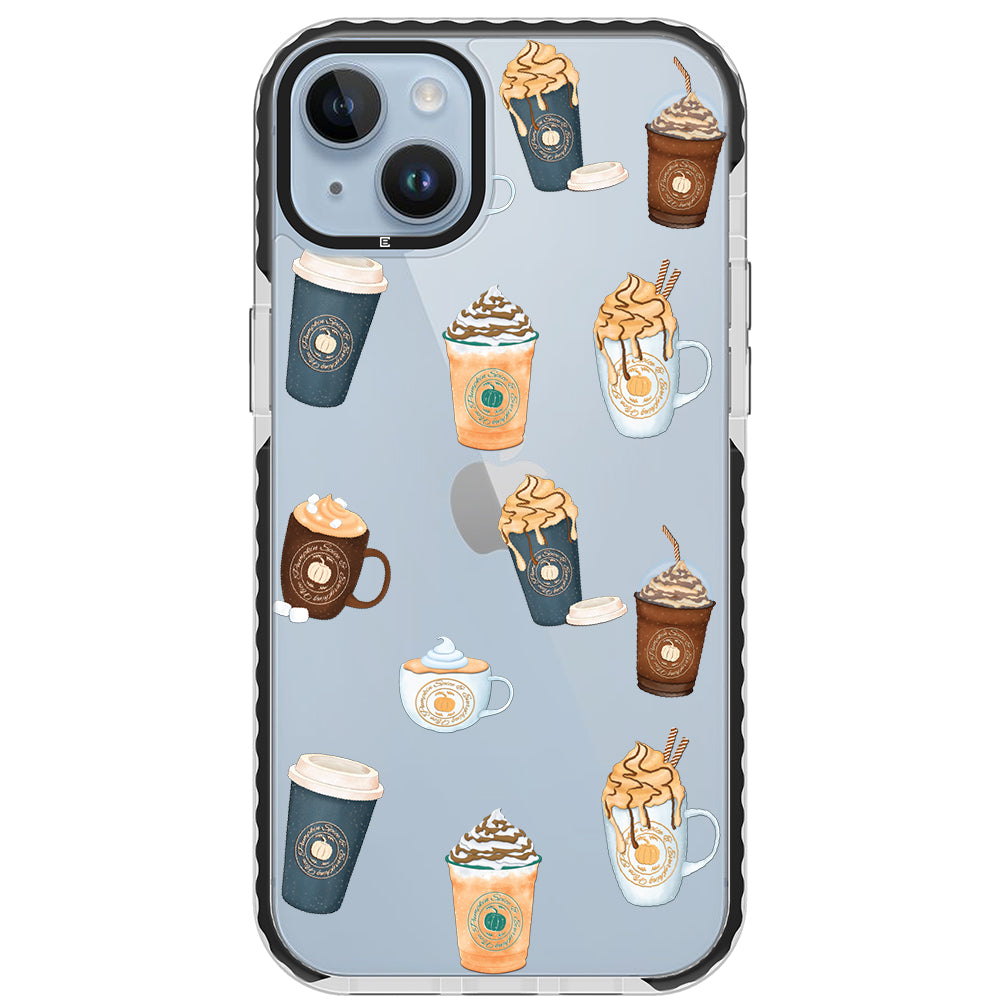 Pumpkin Spice Latte Collage iPhone Case