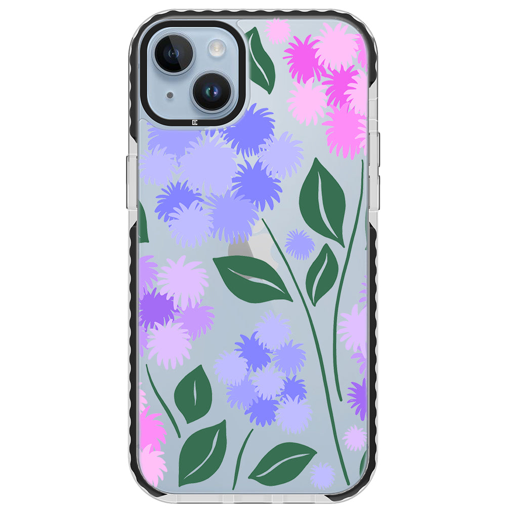 Ageratum Floral Impact iPhone Case