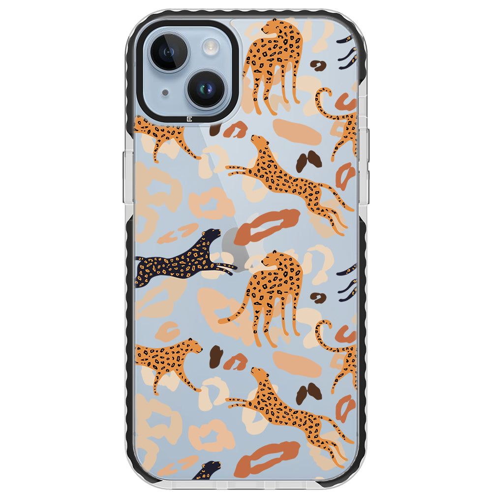 Abstract Leopard Impact iPhone Case