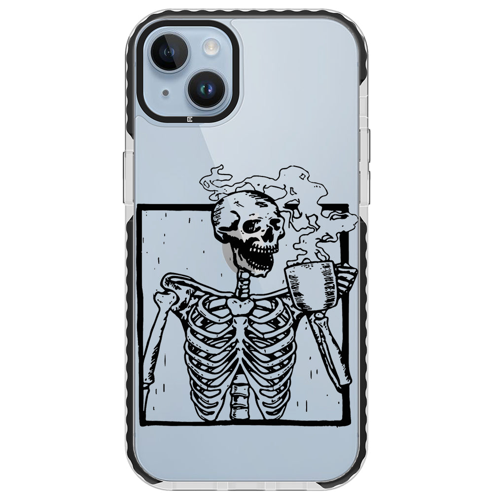 Coffee Skeleton Impact iPhone Case