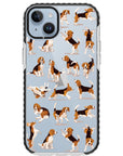 Beagle Hearts Impact iPhone Case