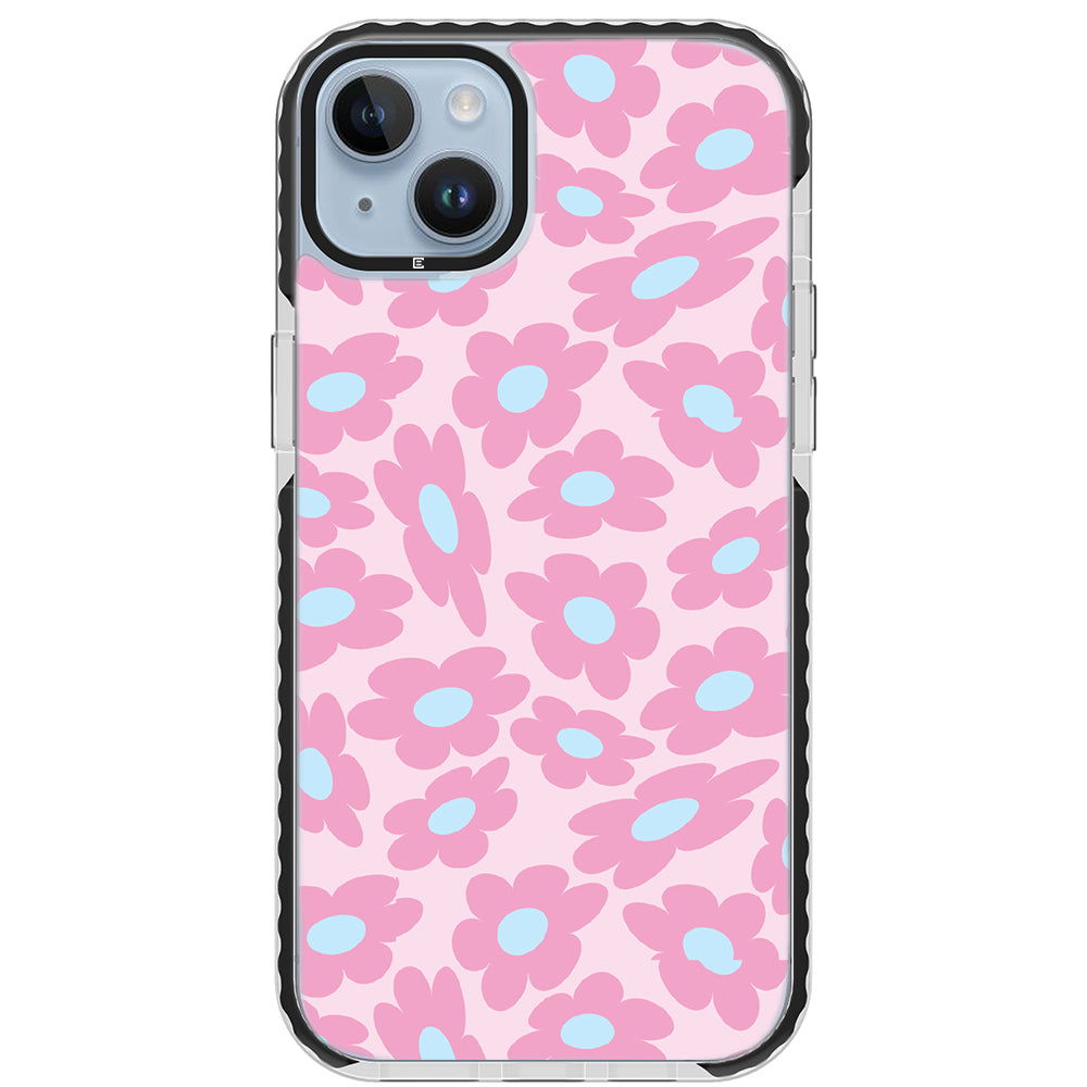 Pastel Warped Flower iPhone Case