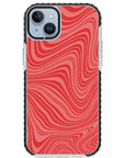 Psychedelic  Red Swirl iPhone Case