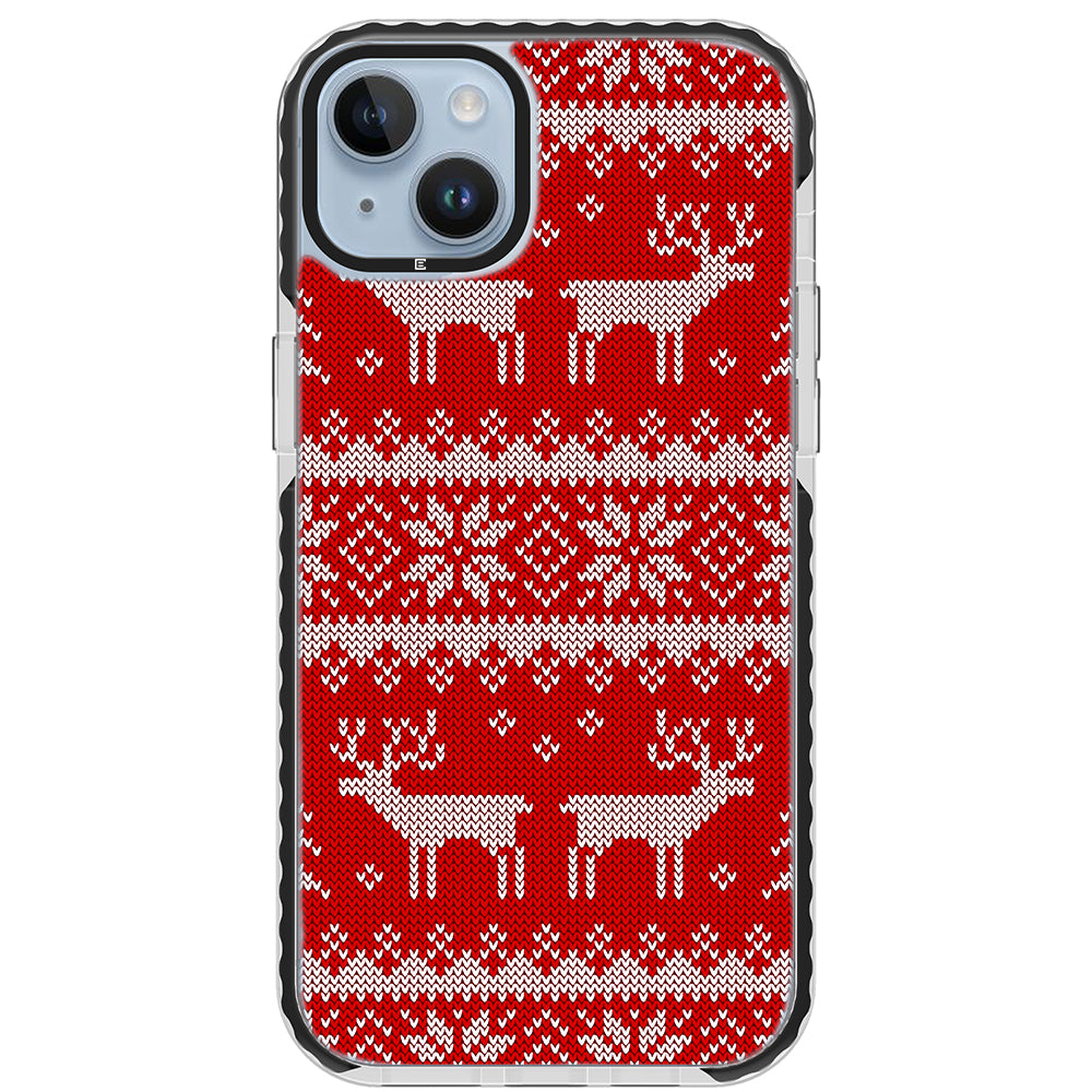 Ugly Sweater Red White Impact iPhone Case