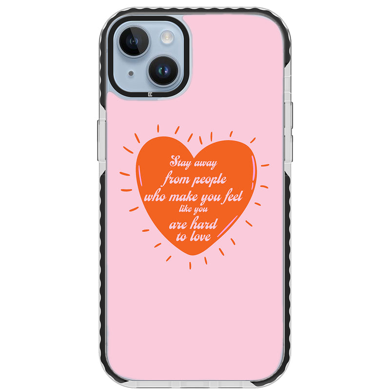 Stay Away Quote Impact iPhone Case