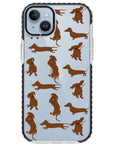 Baby Dachshund Collage Impact iPhone Case