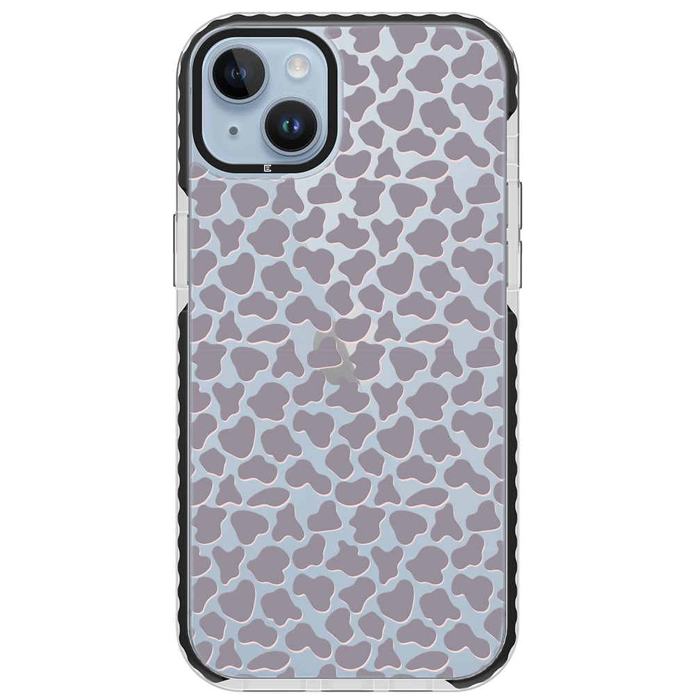 Gray Cow Print Phone Case