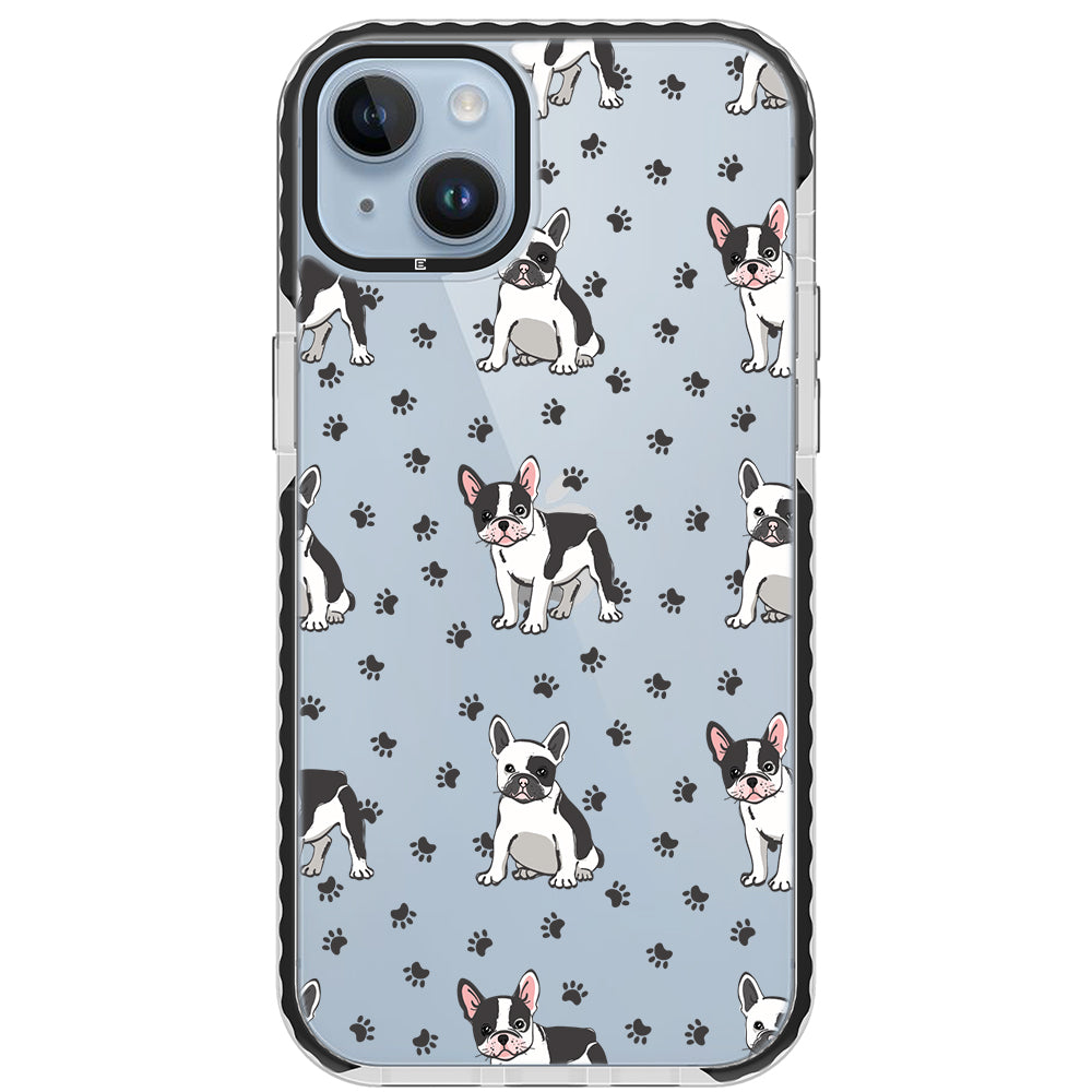 Frenchies Paws Collage Impact iPhone Case