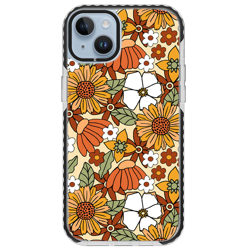 Retro Wildflower Impact iPhone Case