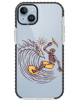 Surfing Skeleton Impact iPhone Case