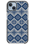 Ugly Sweater Blue White Impact iPhone Case