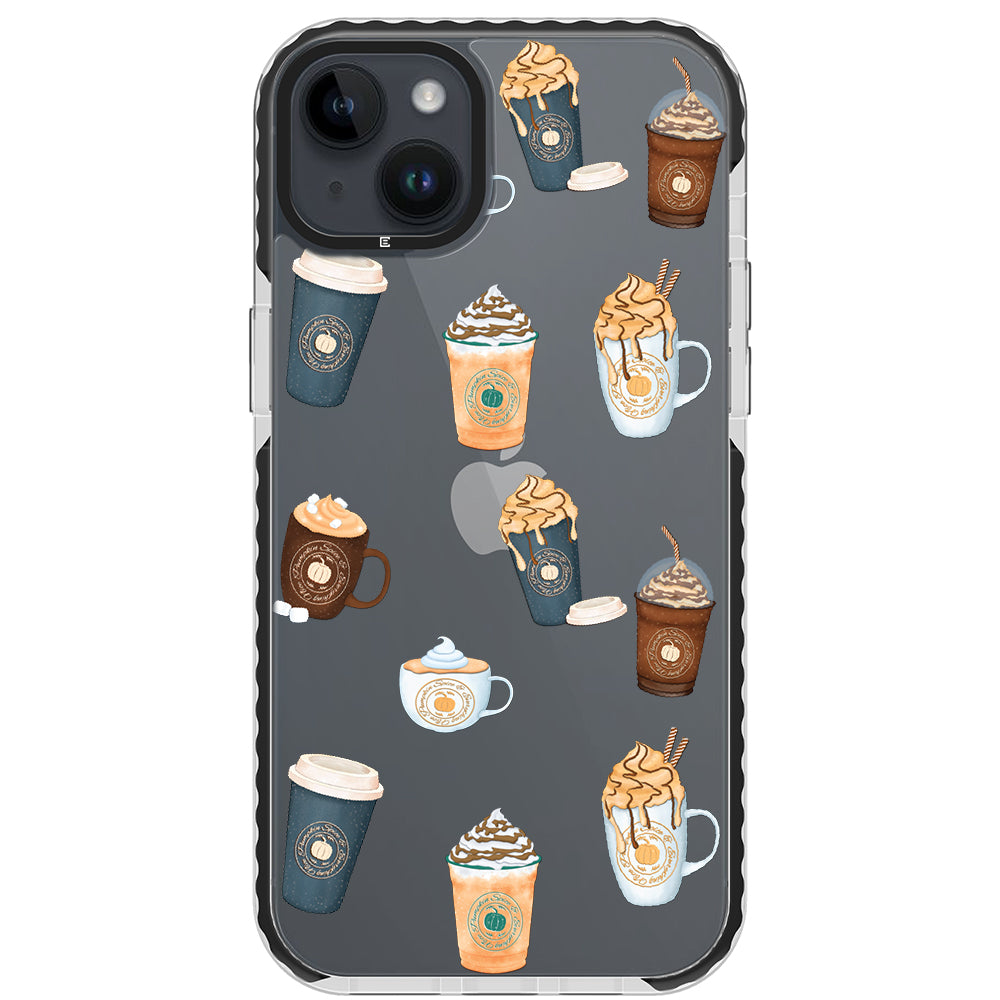 Pumpkin Spice Latte Collage iPhone Case