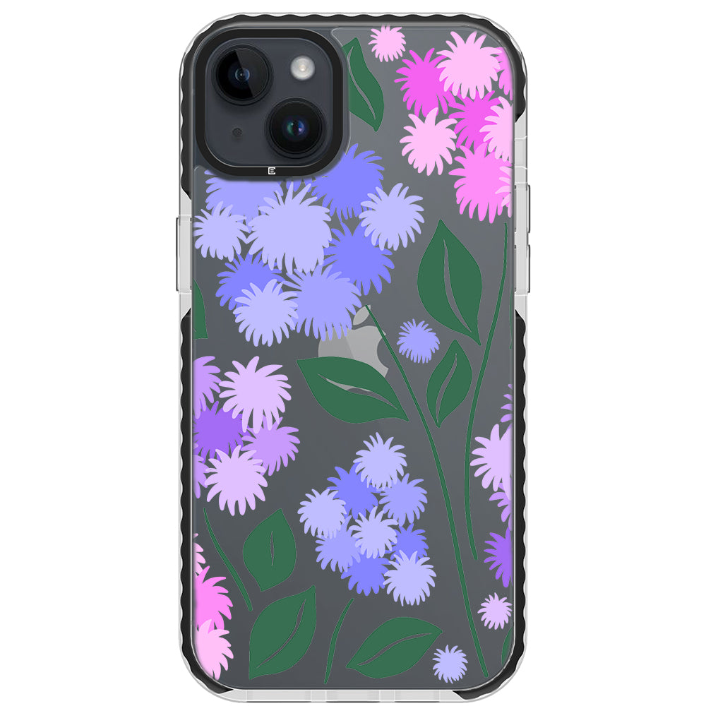 Ageratum Floral Impact iPhone Case