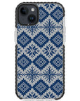 Ugly Sweater Blue White Impact iPhone Case