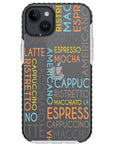 Coffee Names Impact iPhone Case