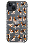 Beagle Hearts Impact iPhone Case