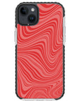 Psychedelic  Red Swirl iPhone Case