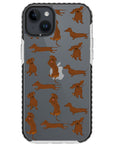 Baby Dachshund Collage Impact iPhone Case