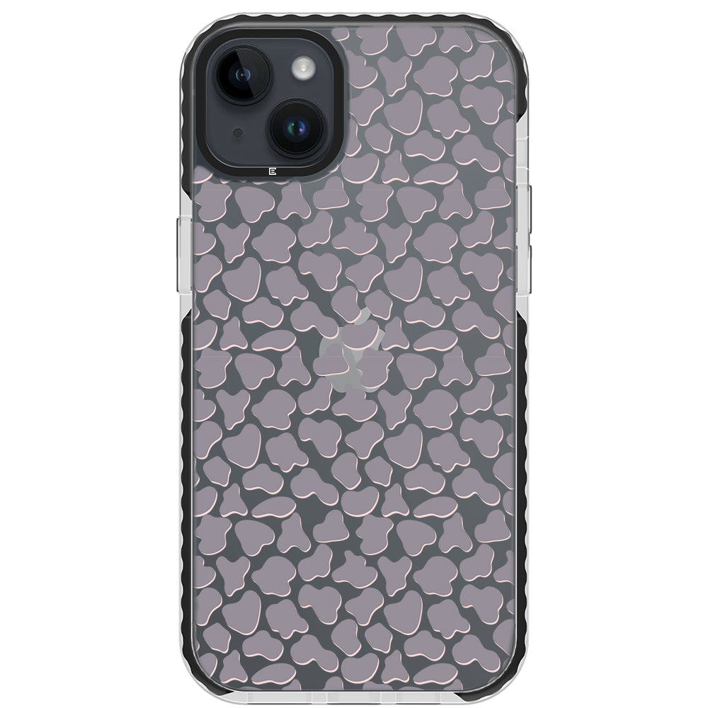 Gray Cow Print Phone Case