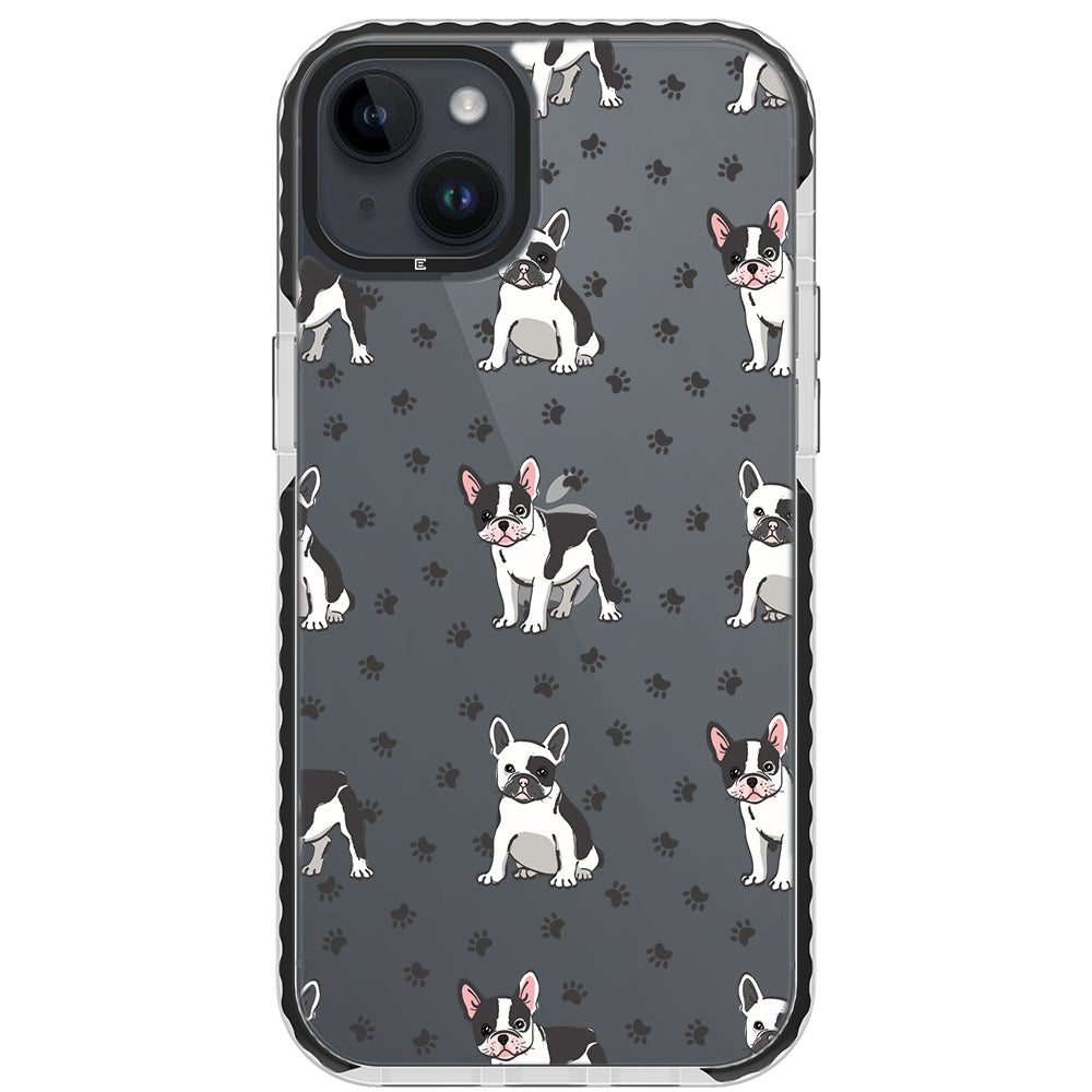 Frenchies Paws Collage Impact iPhone Case