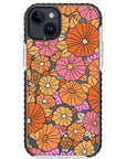 Retro Flowers Impact iPhone Case