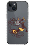 Surfing Skeleton Impact iPhone Case