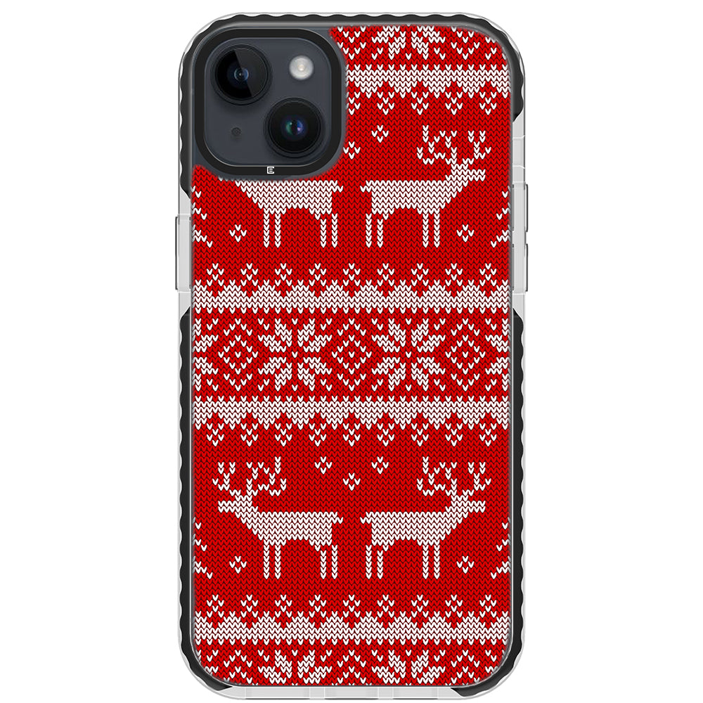 Ugly Sweater Red White Impact iPhone Case