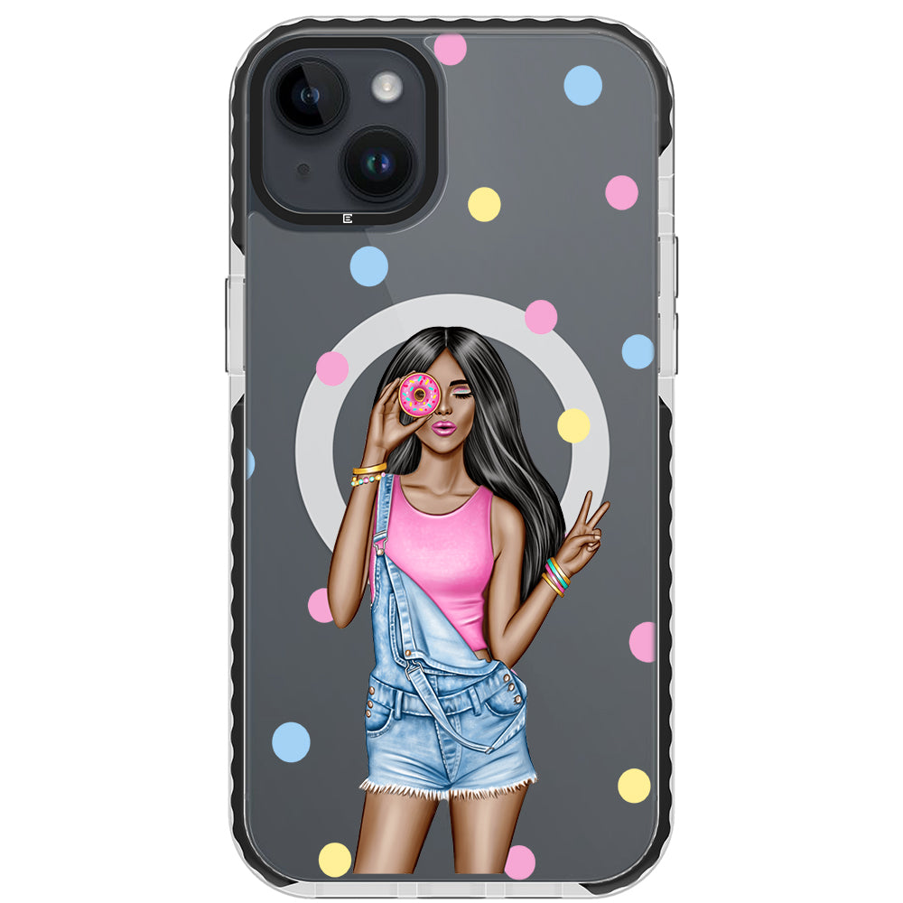 Donut Girl iPhone Case