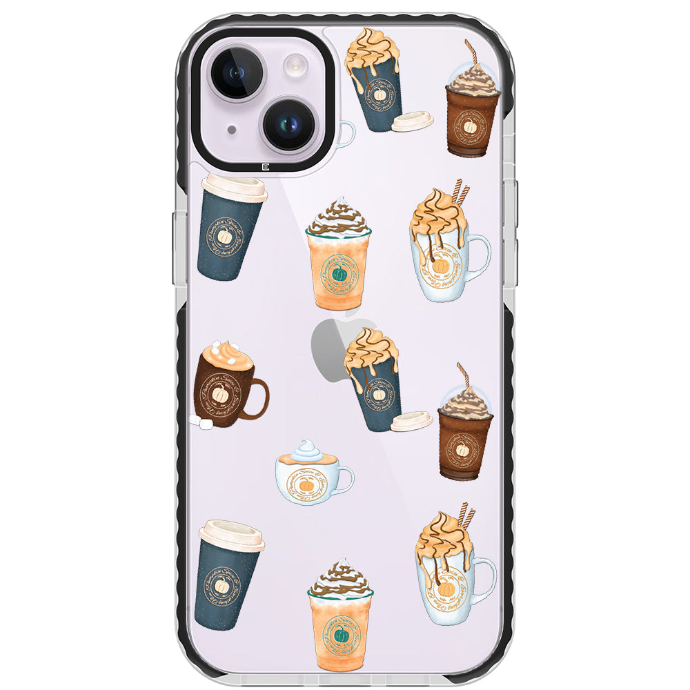 Pumpkin Spice Latte Collage iPhone Case