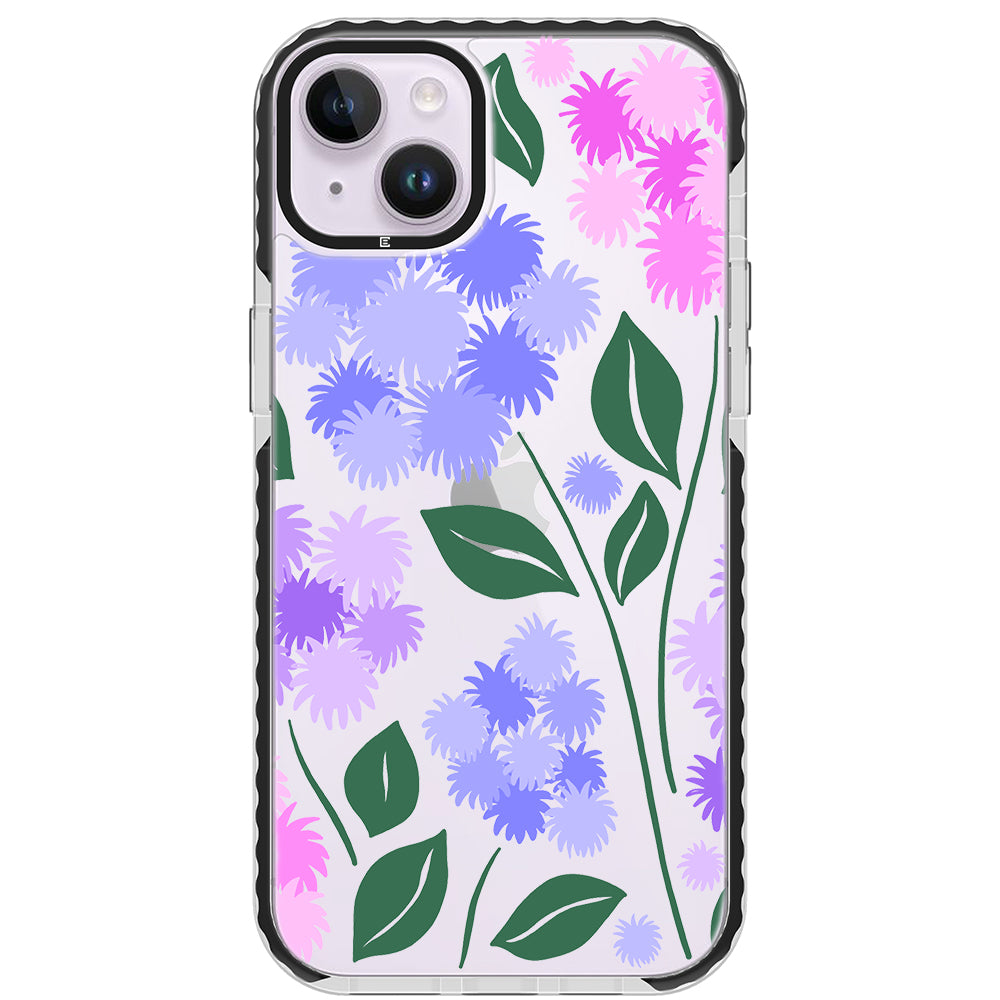 Ageratum Floral Impact iPhone Case