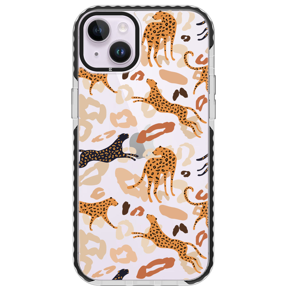 Abstract Leopard Impact iPhone Case