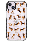 Beagle Hearts Impact iPhone Case