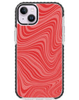 Psychedelic  Red Swirl iPhone Case