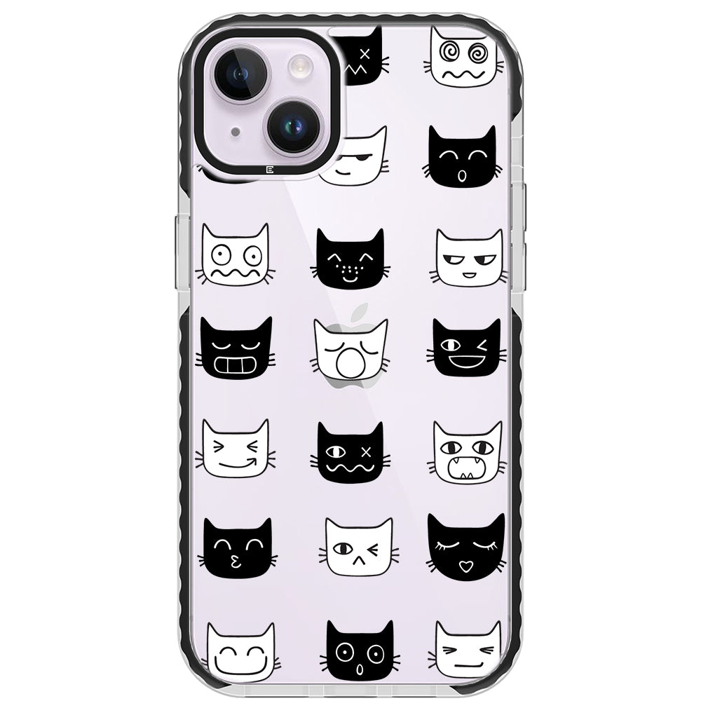 Cat Faces Impact iPhone Case