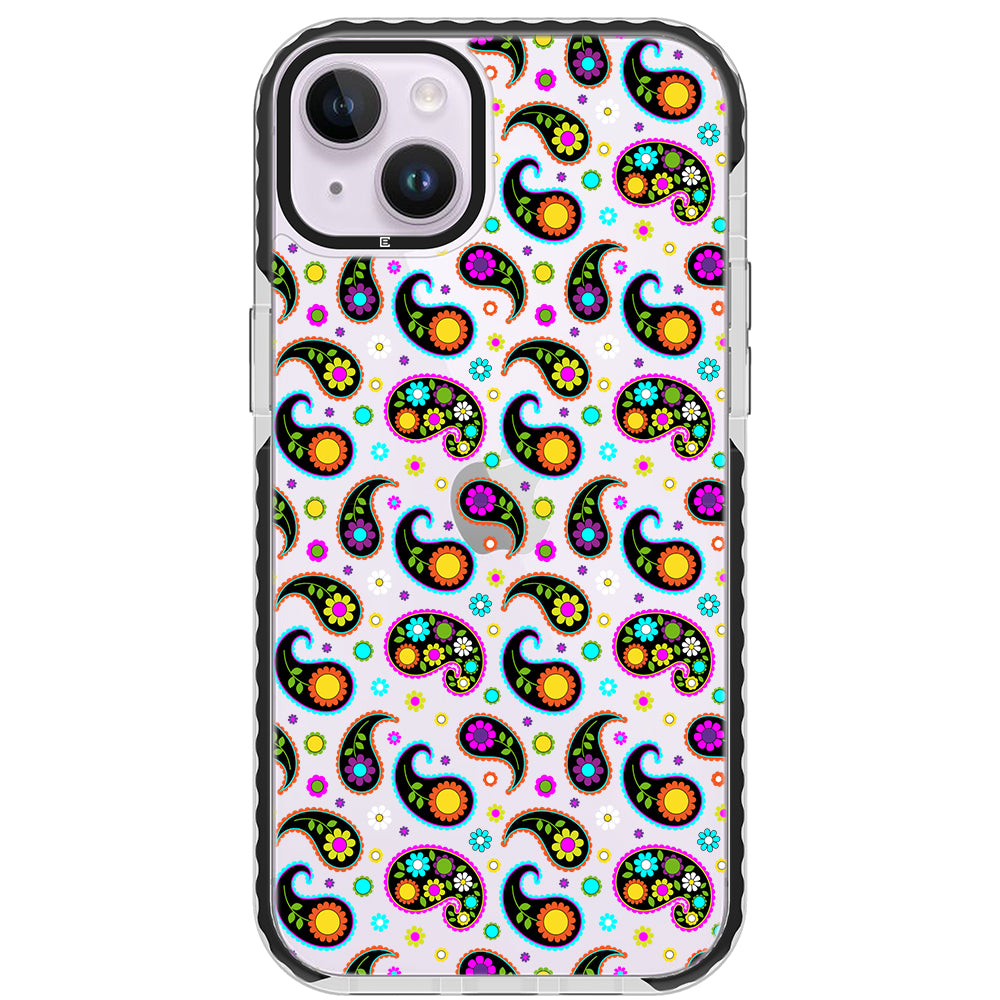 Colorful Paisley Impact iPhone Case