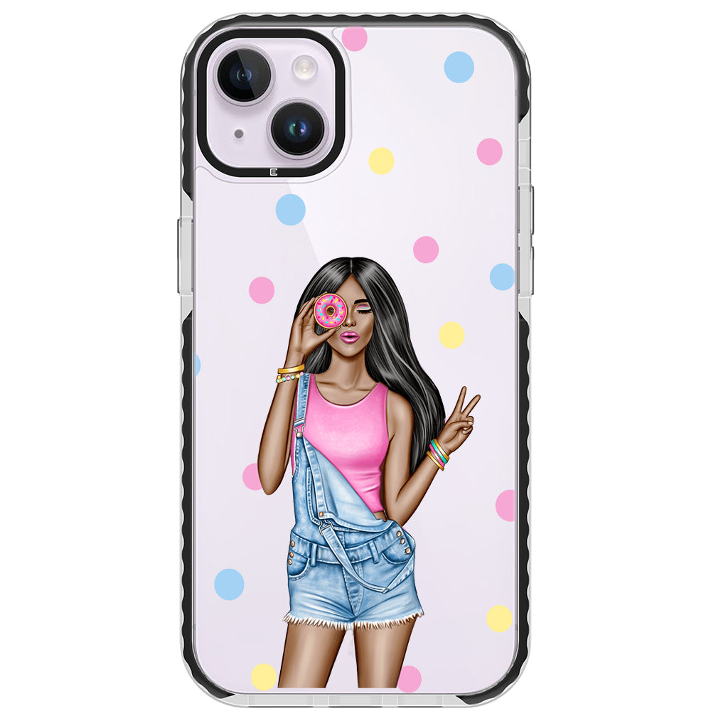 Donut Girl iPhone Case