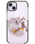 Surfing Skeleton Impact iPhone Case