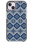 Ugly Sweater Blue White Impact iPhone Case